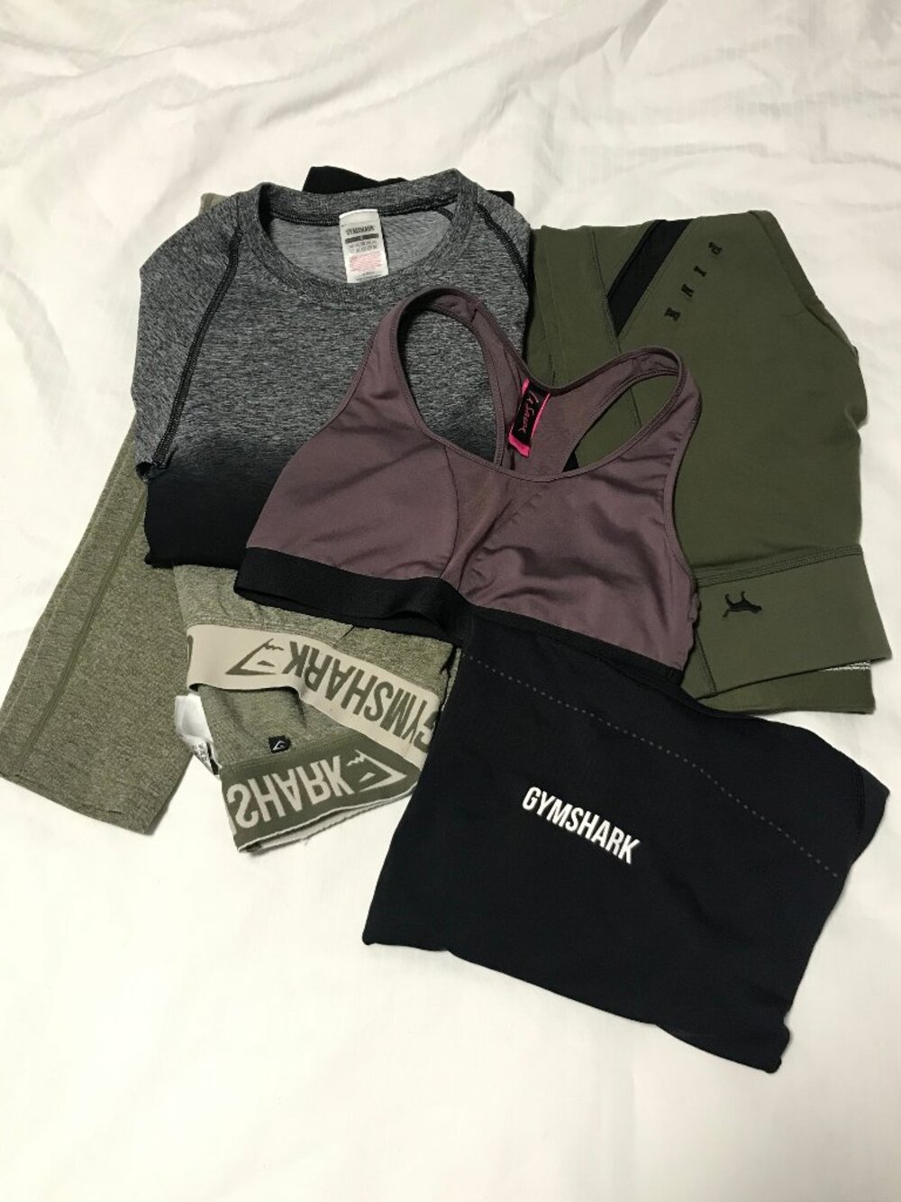 Gymshark Victoria's Secret Senza Gym Lot Bundle Leggings Tops Bra SMALL MEDIUM
